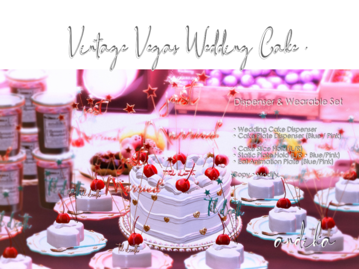 andika {Vintage vagas Wedding Cake}Dispenser set