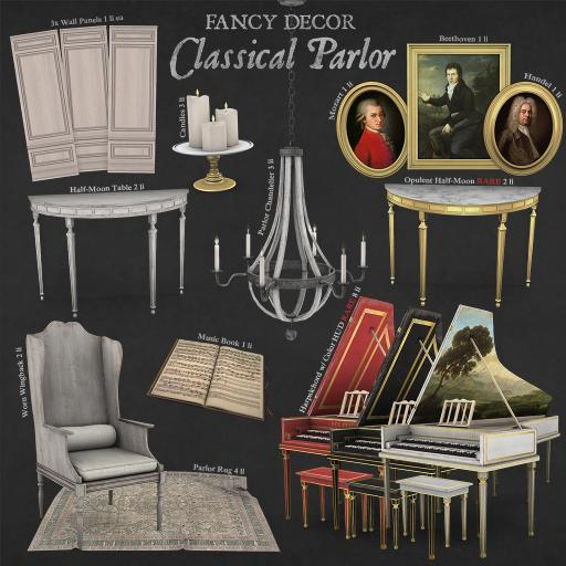 Fancy Decor: Opulent Half-Moon Table RARE