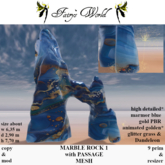 *Fairy`s World* MARBLE ROCK with PASSAGE +resizer 1 MESH