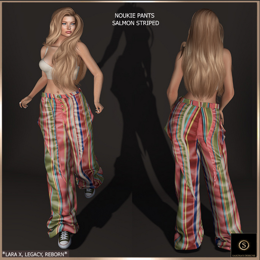 SAS - Noukie Salmon Striped Pants (LaraX & MB)  