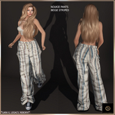 SAS - Noukie Beige Striped Pants (LaraX & MB) 