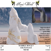 *Fairy`s World* MARBLE ROCK with PASSAGE +resizer 5 MESH