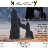 *Fairy`s World* MARBLE ROCK with PASSAGE +resizer 6 MESH