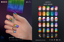 "Pride" rainbow nail art appliers | EBODY REBORN manicure + pedicure