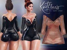 Kaithleen's Madame Latex Dress - Sunset - PBR · LaraX · PetiteX · Reborn · Legacy · Perky · NHumana · Waifu