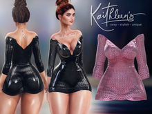 Kaithleen's Madame Latex Dress - Blush - PBR · LaraX · PetiteX · Reborn · Legacy · Perky · NHumana · Waifu
