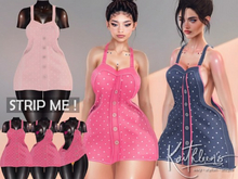 Kaithleen's Cotton Crush Dress - Blush - Strip Me PBR · LaraX · PetiteX · Reborn · Legacy · Perky · NHumana · Waifu