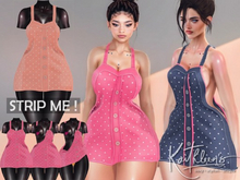Kaithleen's Cotton Crush Dress - Sunset - Strip Me PBR · LaraX · PetiteX · Reborn · Legacy · Perky · NHumana · Waifu