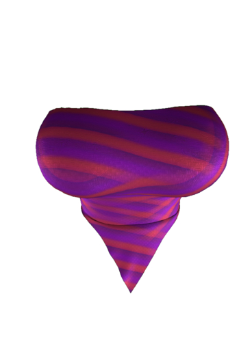 !TRB - Camila Scarf Top (M) - Retro