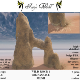 *Fairy`s World* WILD ROCK with PASSAGE +resizer 1 MESH