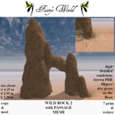 *Fairy`s World* WILD ROCK with PASSAGE +resizer 2 MESH