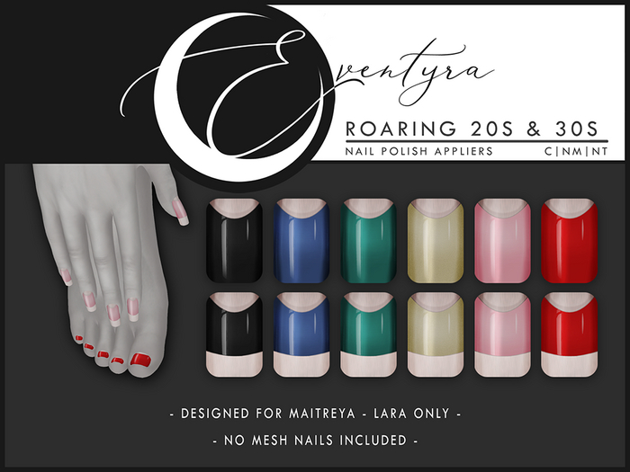 Eventyra - Maitreya Nail HUD - Roaring 20s & 30s