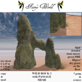 *Fairy`s World* WILD ROCK with PASSAGE +resizer 3 MESH