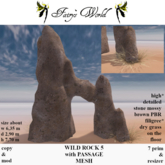 *Fairy`s World* WILD ROCK with PASSAGE +resizer 5 MESH