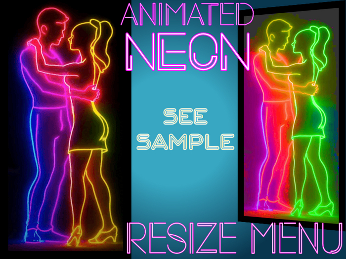 ★★★★★~ You Light Me Up - Animated - Neon - Resize Menu