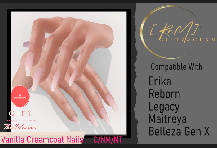 [ReM]  Vanilla Creamcoat Nails
