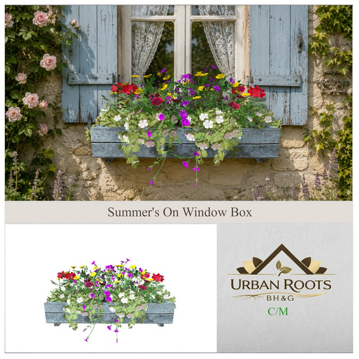 UR Summer's On Window Box 
