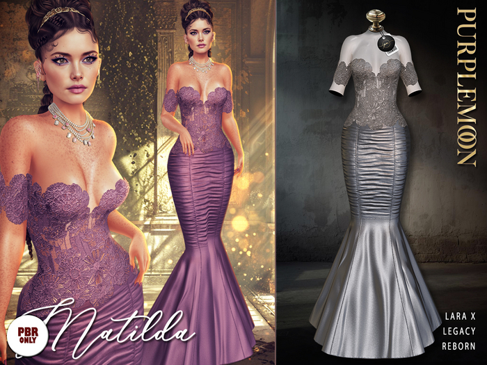 :: pm :: Matilda Gown PBR -silver-