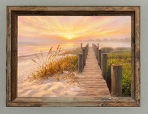Picture - Beach Boardwalk Sunrise