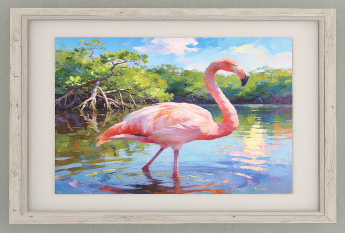 Picture - Pink Flamingo