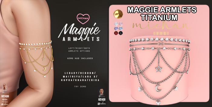MICHAN - Maggie Armlets - Titanium