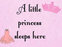 Princess Poster-Princess Sleeps Here