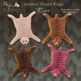 (NO) Animal Shape Rugs - Bear