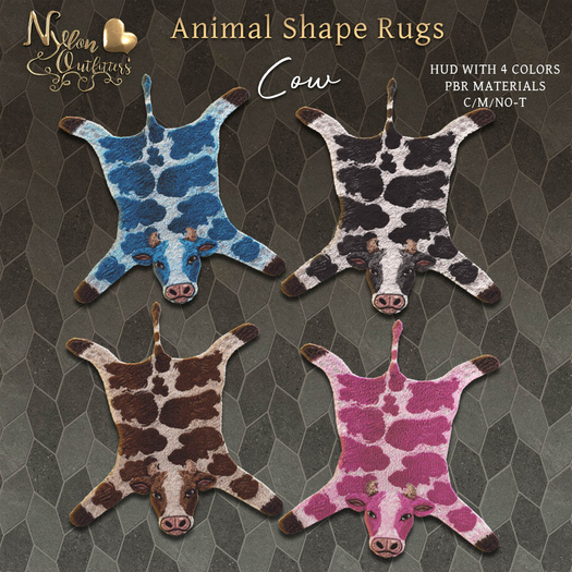 (NO) Animal Shape Rugs - Cow