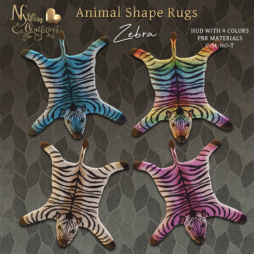 (NO) Animal Shape Rugs - Zebra