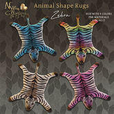 (NO) Animal Shape Rugs - Zebra