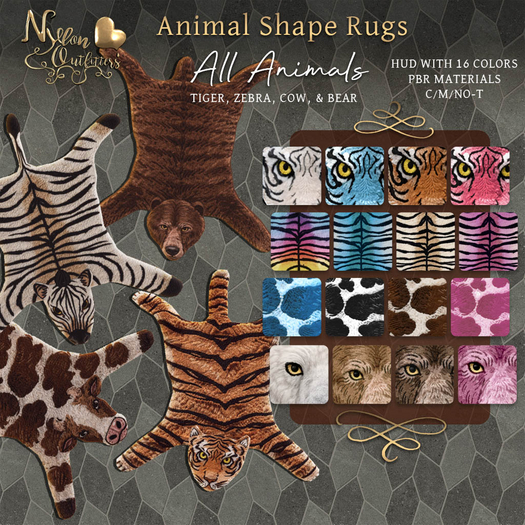 (NO) Animal Shape Rugs - All Animals