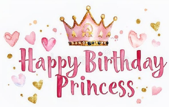 Princess Poster-Happy Birthday