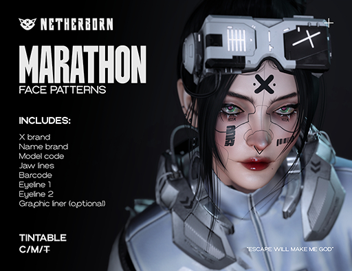 NETHERBORN // Marathon. Face patterns EVOX