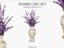 MINIMAL - Shabby Chic Set Lavender Flowers