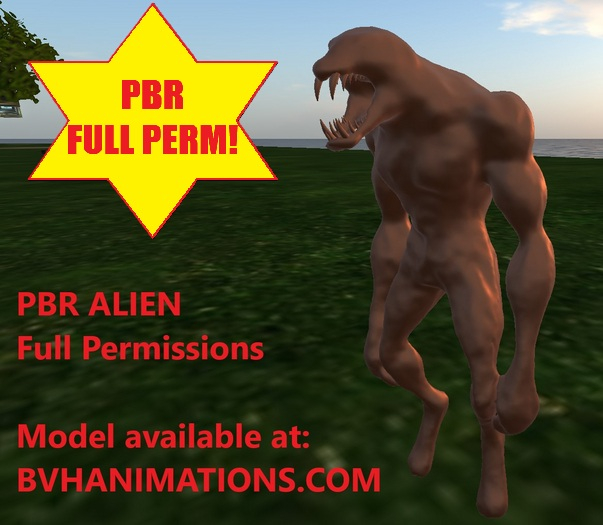 PBR Textured Alien