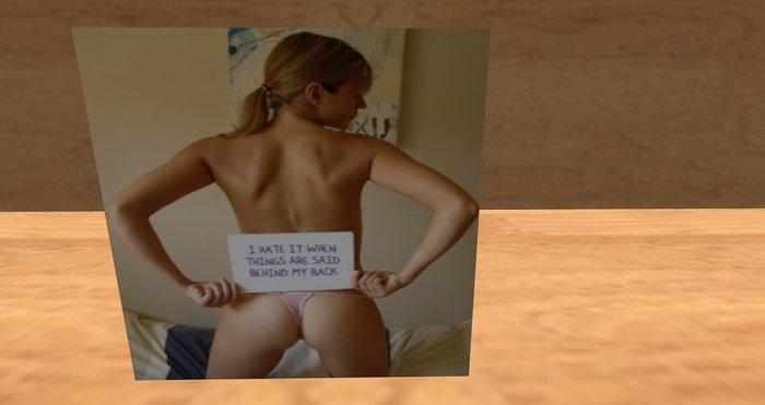 card: I hate it when things are said behind my back