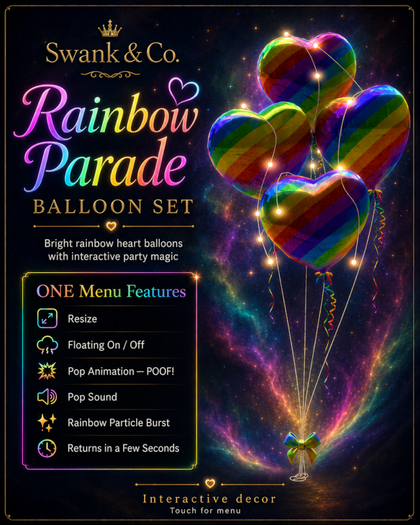 Swank & Co. Rainbow Parade Balloon Set