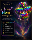 Swank & Co. Aurora Hearts Balloon