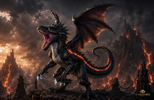 Shadowflame Dragon – Infernal Winged Beast Sculpture
