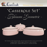Laminak - Casserole Dishes Set - Blossom Geometric