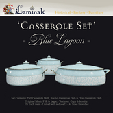 Laminak - Casserole Dishes Set - Blue Lagoon