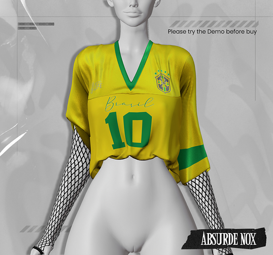 Absurde Nox - Sporty Tee Fishnet - Brasil
