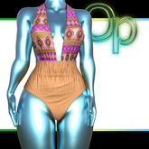Beige Tribal Anetta Beachwear PETITEX