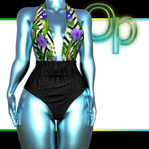 Black Tropical Anetta Beachwear PETITEX