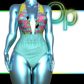 Teal Summer Anetta Beachwear PETITEX