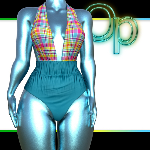 Checkered Anetta Beachwear REBORN