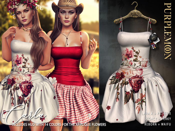 :: pm :: Carla Dress -floral white-
