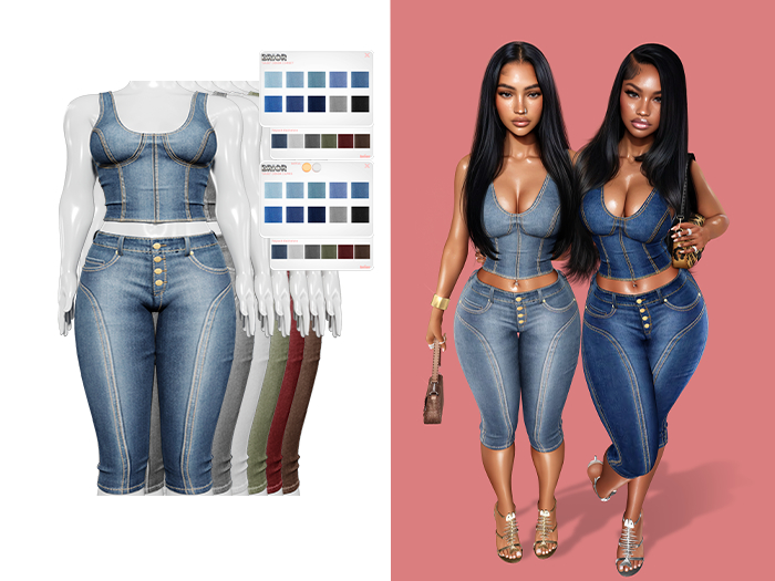 [Brior] Sage Denim Set - FATPACK