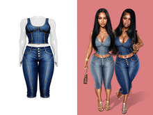 [Brior] Sage Denim Set - (Deep)