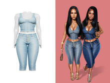 [Brior] Sage Denim Set - (Light)